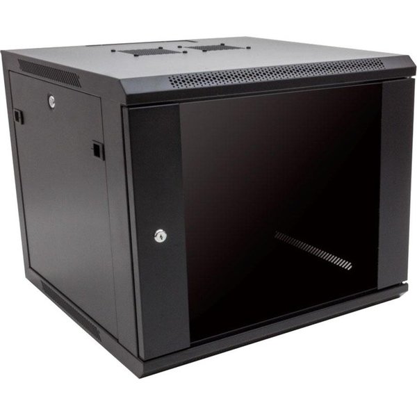 Rack Solutions Wall Mount Cabinet: Single Section, 9U X 600Mm X 600Mm, Includes 185-4760